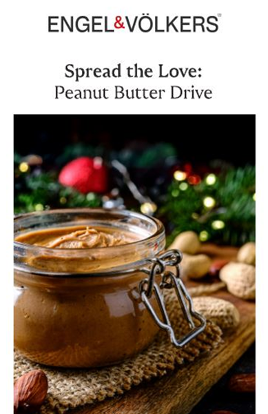 Collecting Peanut Butter thru December 18 for Fort Bragg Food Bank