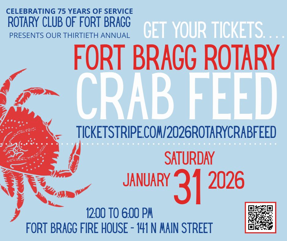 Family Style Crab Feed for Fort Bragg Rotary Projects