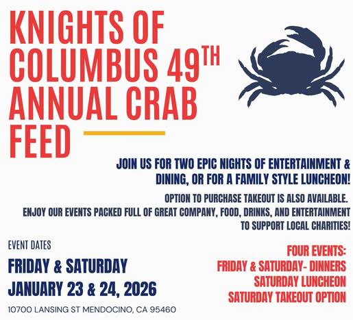 Knights of Columbus Crab Feeds Jan 23 & 24